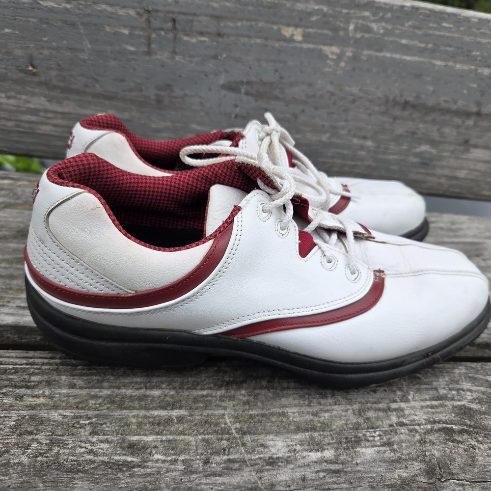 FootJoy White and Maroon Athletic Shoes